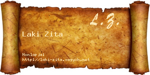 Laki Zita névjegykártya
